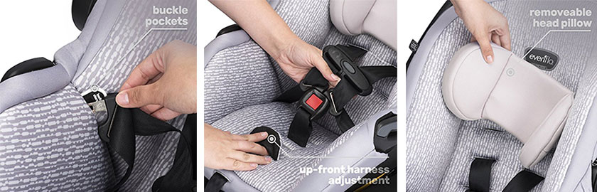 Evenflo LiteMax 35 Infant Car Seat features