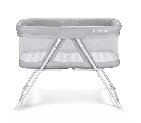 2in1 Rocking Bassinet One-Second Fold Travel Crib Portable Newborn Baby