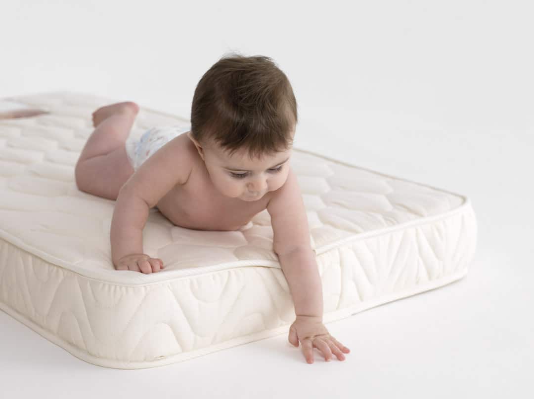 Baby on a mattress